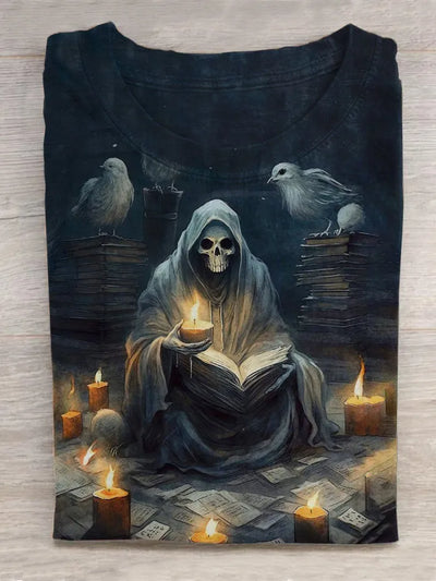 Women's Halloween Print Casual T-Shirt