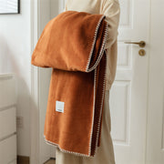 Four Seasons Velvet Double Layer Waffle Nap Blanket Quilt