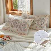 Cotton Gauze Breathable 100% Cotton Sofa Throw Floral Pillowcase