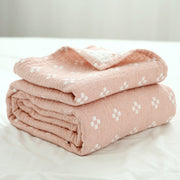 Four Seasons Student Nap 100% Cotton Sofa Throw Blanket Quilt