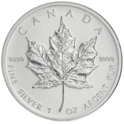 1 oz Canadian Silver Maple Leaf Coin (Random Year)