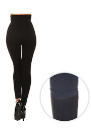 Very High Waist Compression Leggings With French Terry - MY SEXY STYLES
