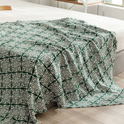 Casual Plaid Checkerboard Four Season Blanket Sofa Throw Blanket