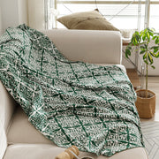 Casual Plaid Checkerboard Four Season Blanket Sofa Throw Blanket