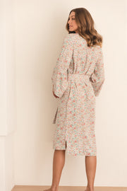 Alice Midi Kimono Robe - Fleur