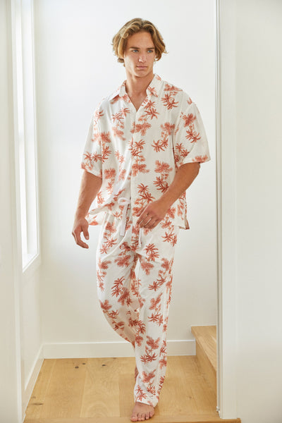 Men's Pajama Pants - Vintage Palm - Sunset