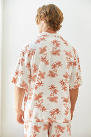 Men's Pajama Top - Vintage Palm - Sunset