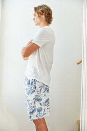 Men's Boxer Shorts - Summer Toile Aegean Blue