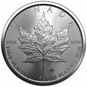 1 oz Canadian Platinum Maple Leaf Coin (Random Year)