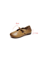 Vintage Women Soft Leather Summer Shoes