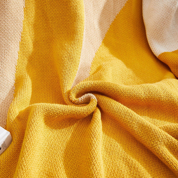 Tassel Knit Four Seasons 100% Cotton Sofa Nap Blanket