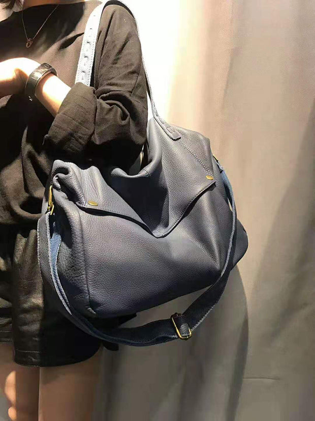 Leather Cowhide Casual Shoulder Bag Women Crossbody Bag