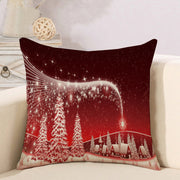 2 Pieces Christmas Linen Household Pillowcases