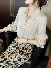 Women's Long Sleeved Chiffon Shirt