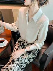 Women's Long Sleeved Chiffon Shirt