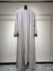 Women's Retro Cardigan Knitted Abaya