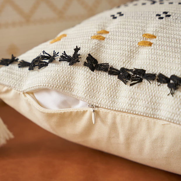 Tassel Bohemia Cotton Breathable 100% Cotton Sofa Throw Pillowcase