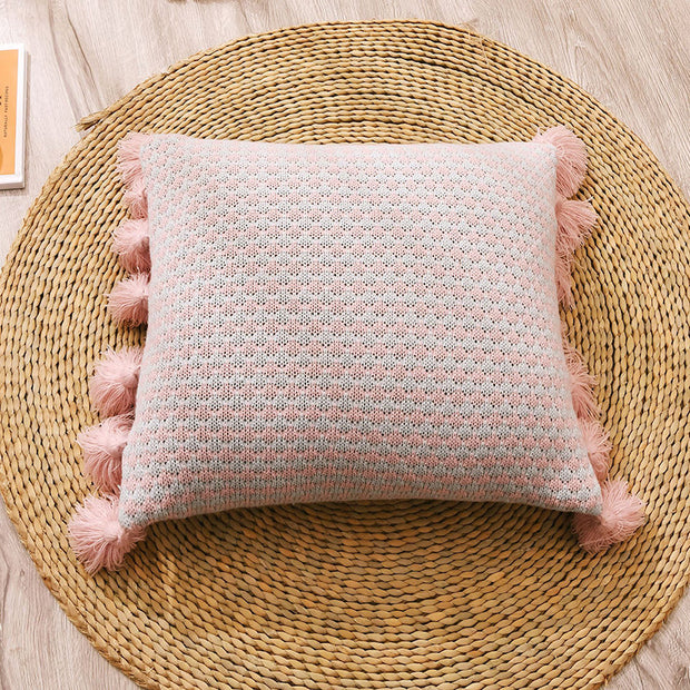 Tassel Acrylic Breathable Sofa Pillow Cushion