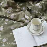 Summer Floral Blanket 100% Cotton Sofa Throw Throw Blanket Quilt