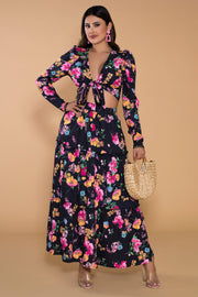 Abby Floral Print Skirt Set - MY SEXY STYLES