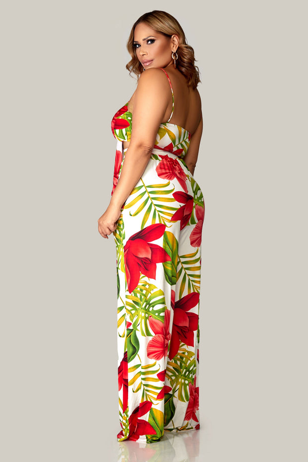 Ainsley Floral Summer 2 Piece Top and Pants Set