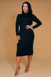 Alayna Long Sleeves Midi Bandage Dress - MY SEXY STYLES