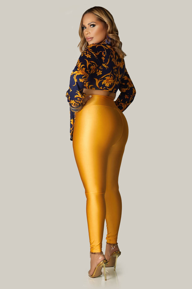 Alexa Shiny High Waist Leggings - MY SEXY STYLES