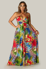 Alison Floral Print Summer Maxi Dress - MY SEXY STYLES