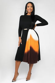 Anastasia Pleated Skirt Dress - MY SEXY STYLES