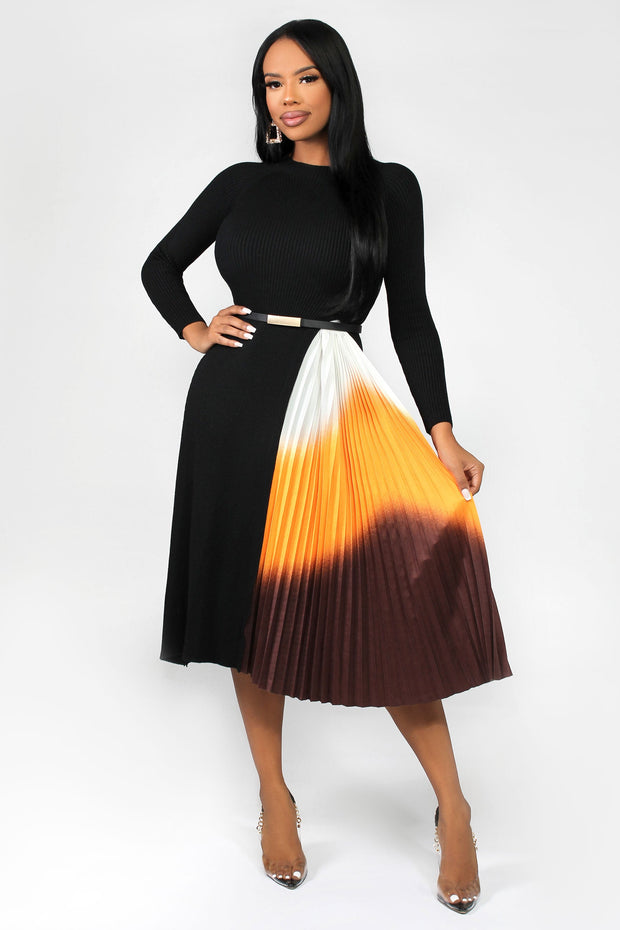 Anastasia Pleated Skirt Dress - MY SEXY STYLES