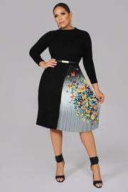 Anastasia Pleated Skirt Dress - MY SEXY STYLES