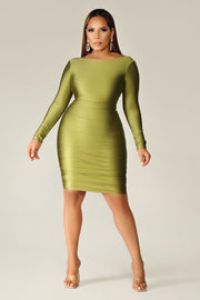 Aviana Ruched Bodycon Dress - MY SEXY STYLES