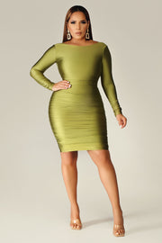 Aviana Ruched Bodycon Dress - MY SEXY STYLES
