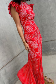 Red Bandana Remi Dress