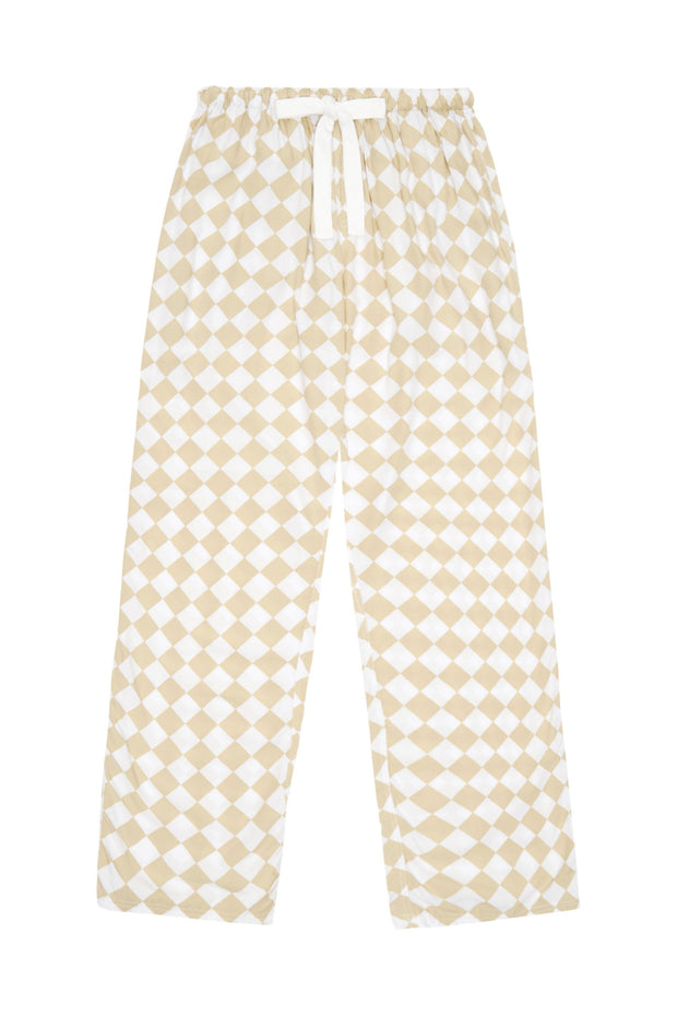 Men's Pyjama Pants - Diamond - Pale Olive