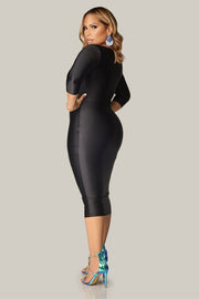 Bethany Slimming Midi Dress - MY SEXY STYLES