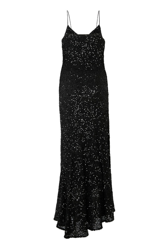 Black Sequin Mya Dress