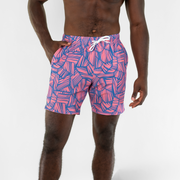 Stretch Swim 7" Breezy front on model with hand in inseam pocket