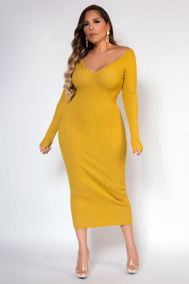 Kara Knit Midi Pencil Dress - MY SEXY STYLES