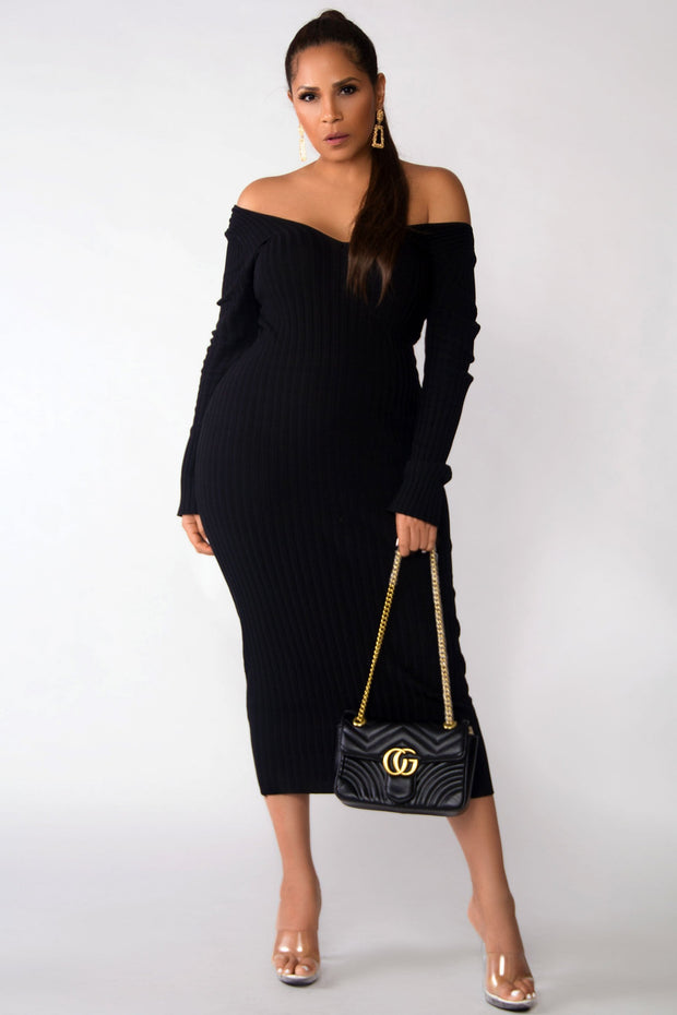 Kara Knit Midi Pencil Dress - MY SEXY STYLES