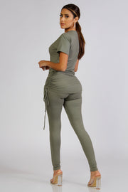 Gemma Ruched Leggings Set - MY SEXY STYLES