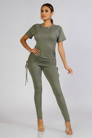 Gemma Ruched Leggings Set - MY SEXY STYLES