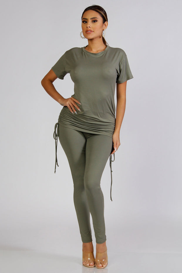 Gemma Ruched Leggings Set - MY SEXY STYLES