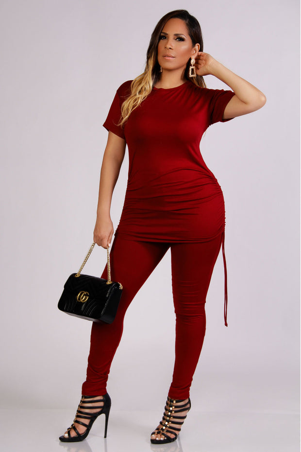Gemma Ruched Leggings Set - MY SEXY STYLES
