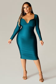 Guadalupe Ruched Bodycon Dress - MY SEXY STYLES