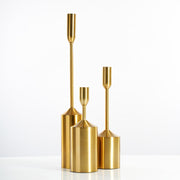 Golden Elegance: Candle Holder Set