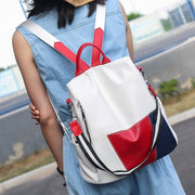Women's Monica Leather Panel Bag