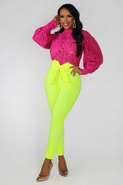 Henley High Waist Skinny Pants - MY SEXY STYLES