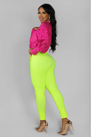 Henley High Waist Skinny Pants - MY SEXY STYLES