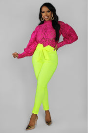 Henley High Waist Skinny Pants - MY SEXY STYLES